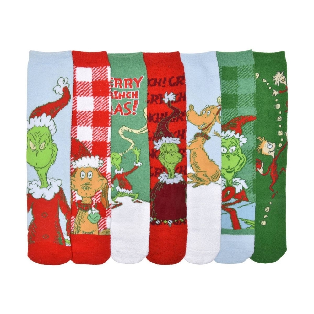 Grinch 7 Pair Socks